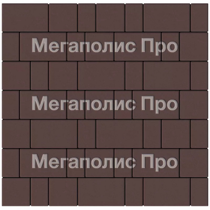Тротуарная плитка Выбор Старый город 1Ф.6 60 мм. Коричневый фото 2