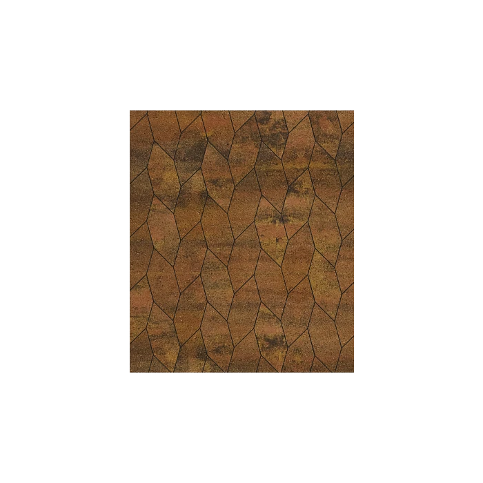 Тротуарная плитка Выбор Скошенный шестиугольник Б.1.ШГ.6 60 мм Листопад Сахара Желтый