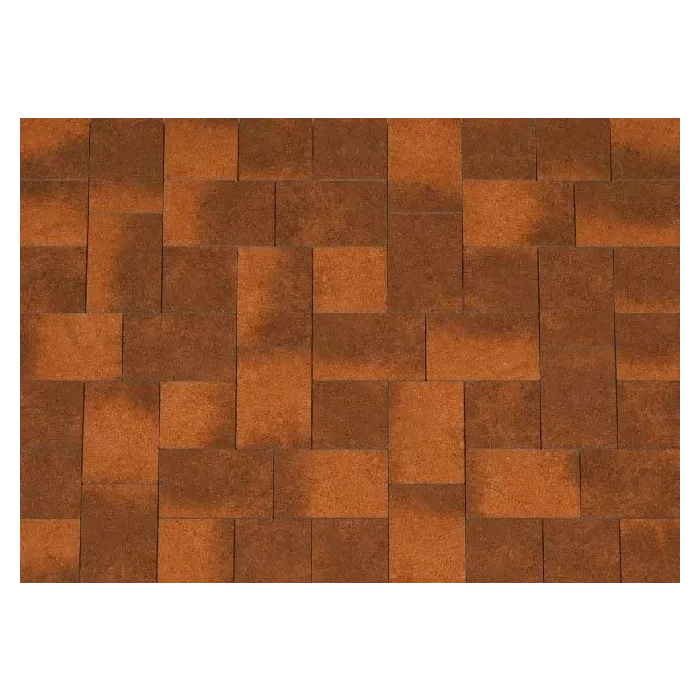 Тротуарная плитка Каменный Век Бельпассо Премио 60 мм. Коричнево-оранжевый
