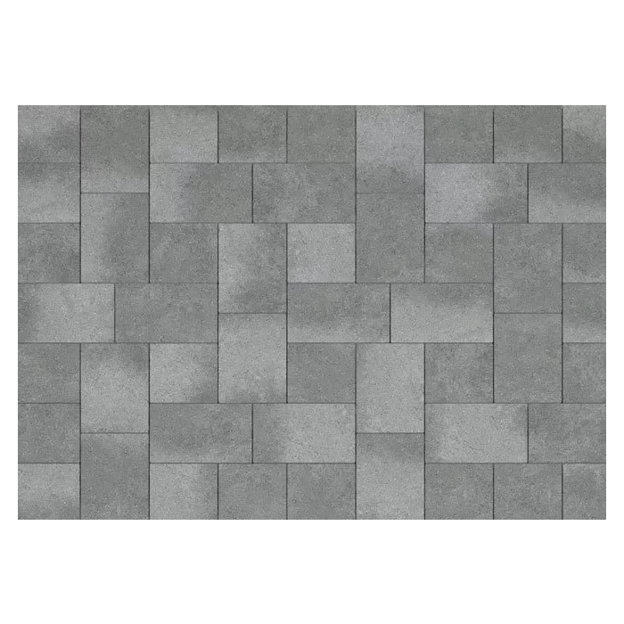 Тротуарная плитка Каменный Век Бельпассо Премио 60 мм. Оттенки серого