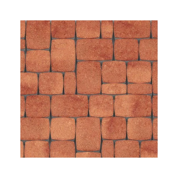 Тротуарная плитка Каменный Век Классико Модерн ColorMix 60 мм Вишнево-оранжевый