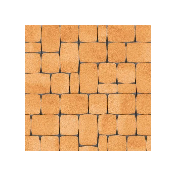 Тротуарная плитка Каменный Век Классико Модерн ColorMix 60 мм Оранжево-белый