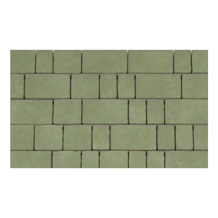 Тротуарная плитка Каменный Век Старый город 60 мм. Зеленый