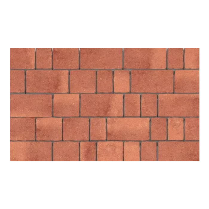 Тротуарная плитка Каменный Век Старый город ColorMix 60 мм. Вишнево-оранжевый