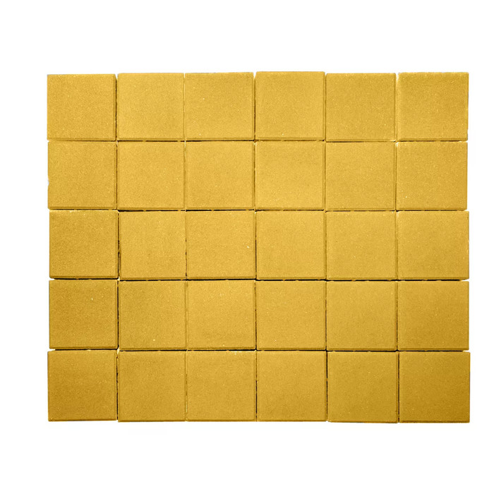 Тротуарная плитка Лидер 40 Квадрат 200х200х60 мм Желтый