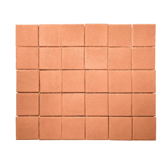 Тротуарная плитка Лидер 40 Квадрат 200х200х60 мм Оранжевый