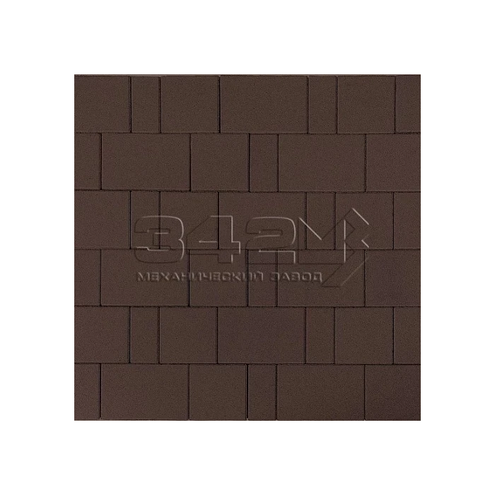 Тротуарная плитка Лидер 40 Новый Город 80 мм Коричневый