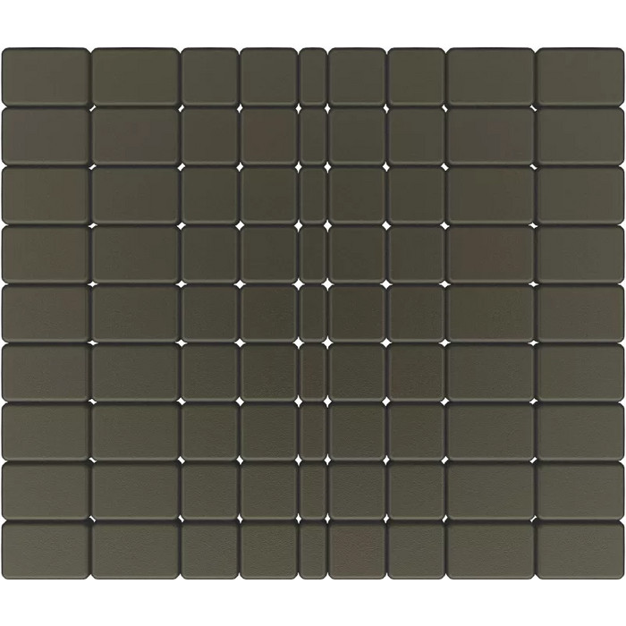 Тротуарная плитка Фабрика Готика Классика 180х120х60, 120х120х60, 120х60х60 мм Супер-черный на сером цементе ч/п