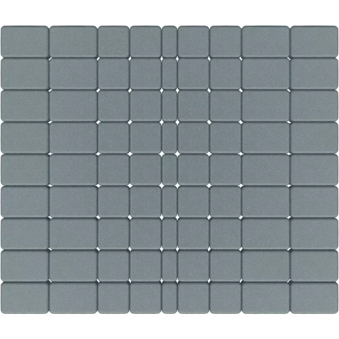 Тротуарная плитка Фабрика Готика Классика 180х120х60, 120х120х60, 120х60х60 мм Ультрамарин на белом цементе ч/п