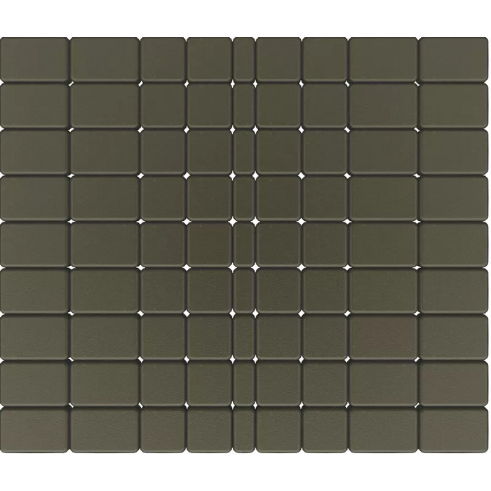 Тротуарная плитка Фабрика Готика Классика 180х120х60, 120х120х60, 120х60х60 мм Черный на сером цементе ч/п