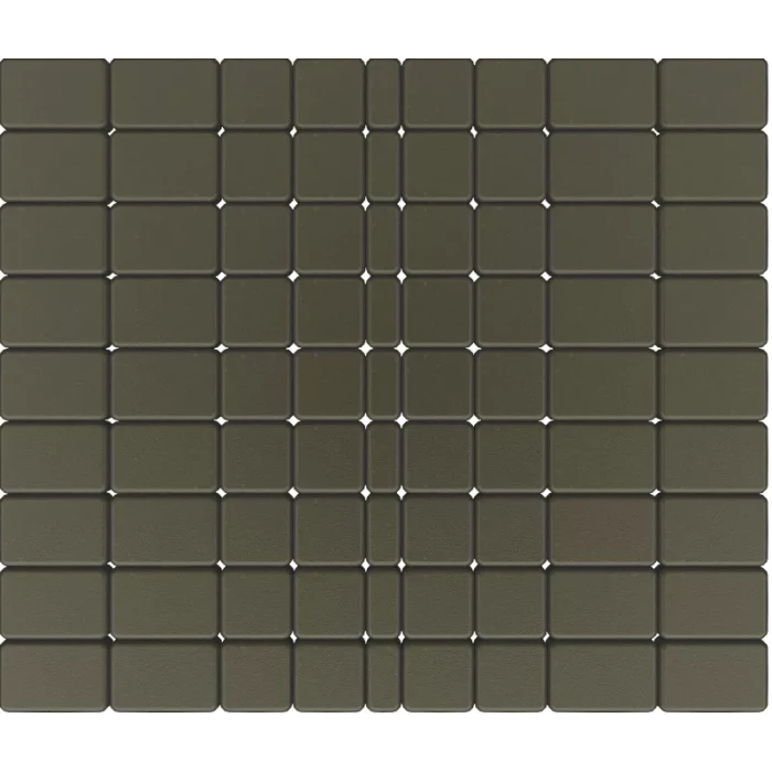 Тротуарная плитка Фабрика Готика Классика 180х120х60, 120х120х60, 120х60х60 мм Черный на сером цементе ч/п
