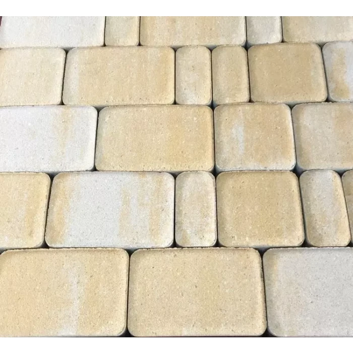 Тротуарная плитка Фабрика Готика Классика 180х120х60, 120х120х60, 120х60х60 мм Янтарь