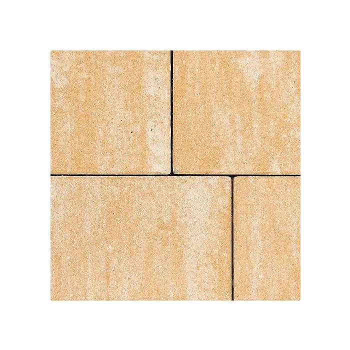 Тротуарная плитка Фабрика Готика Новый Город 240х160х60, 160х160х60, 80х160х60 мм Янтарь