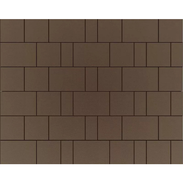 Тротуарная плитка Фабрика Готика Новый Город 240х160х60, 160х160х60, 80х160х60 мм. PROFI красный на сером цементе ч/п