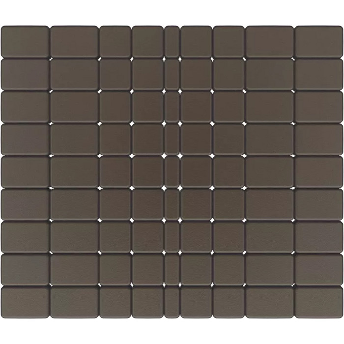 Тротуарная плитка Фабрика Готика Классика 180х120х60, 120х120х60, 120х60х60 мм Коричневый на сером цементе ч/п