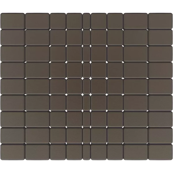 Тротуарная плитка Фабрика Готика Классика 180х120х60, 120х120х60, 120х60х60 мм Коричневый на сером цементе ч/п