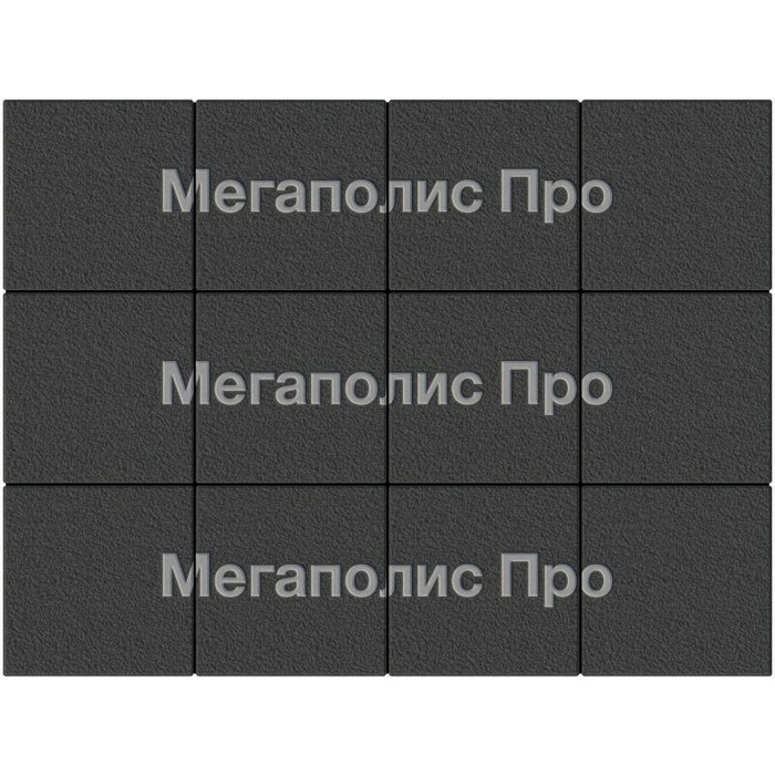 Тротуарные плиты Выбор Квадрат  Б.1.К.6 300х300х60 мм Гранит Черный фото 3