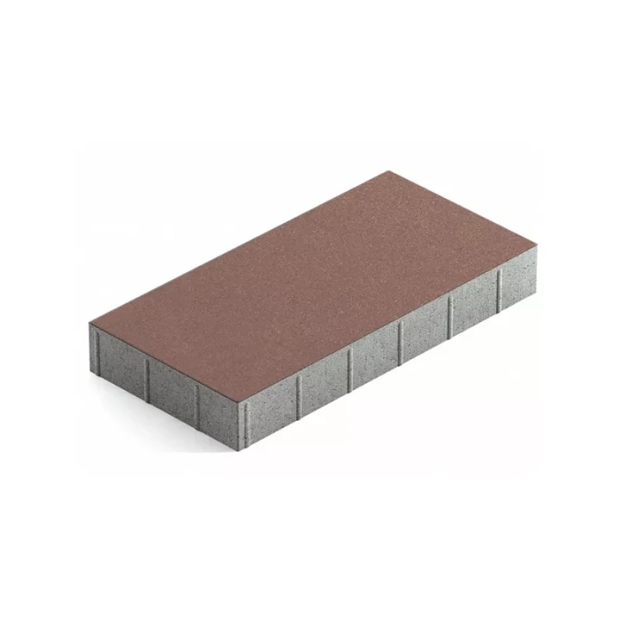 Тротуарная плитка 342 механический завод Плита 600х300х80 мм, коричневый