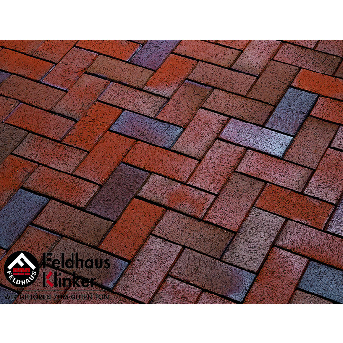Тротуарная клинкерная брусчатка Feldhaus Klinker 405 gala alea 200*100*45мм