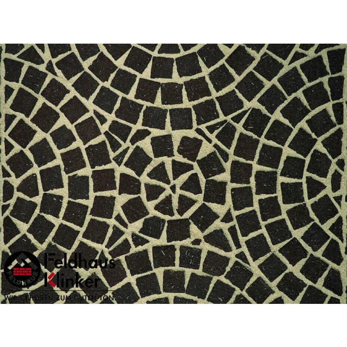 Тротуарная клинкерная брусчатка Feldhaus Klinker 502 KDF umbra plano 200*100*52