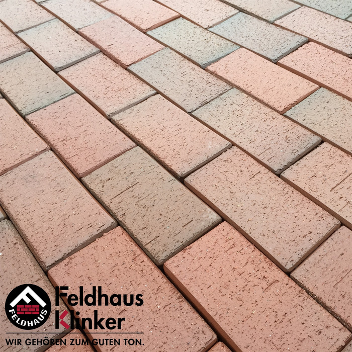 Тротуарная клинкерная брусчатка Feldhaus Klinker 403 gala flamea 240*118*52мм