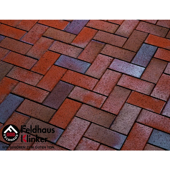 Тротуарная клинкерная брусчатка Feldhaus Klinker 405 gala alea 200*100*52мм