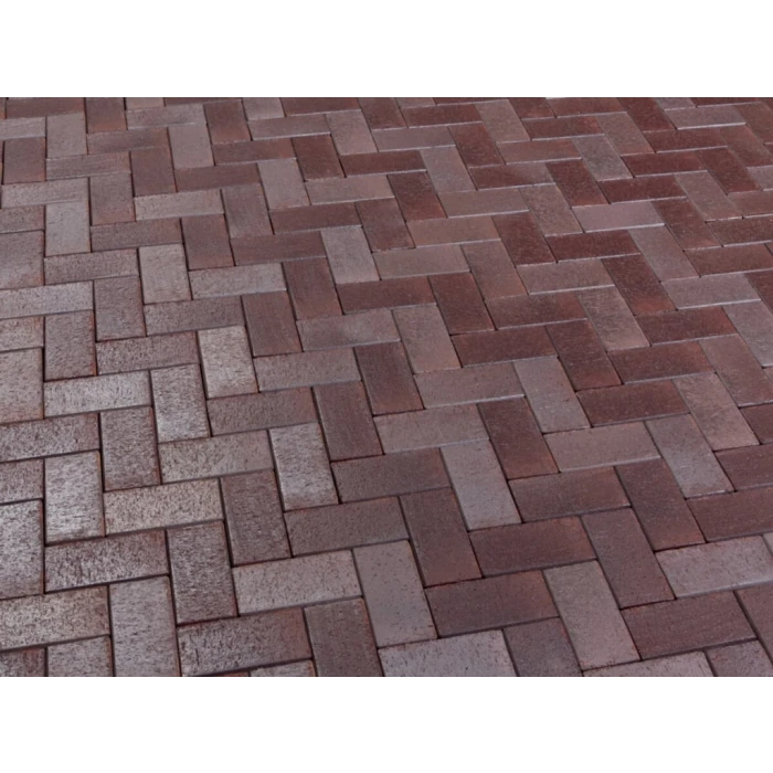 Тротуарная клинкерная брусчатка Feldhaus Klinker 409 gala ferrum 200*100*52мм