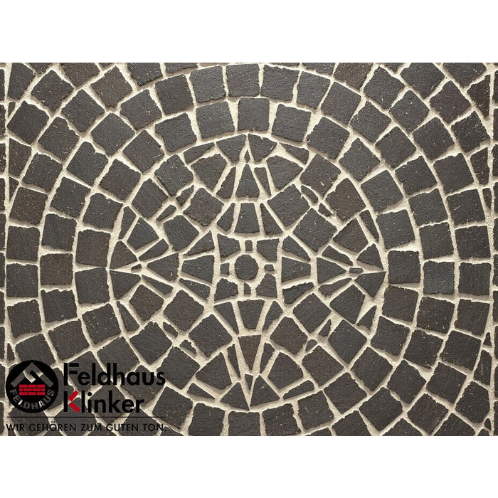 Тротуарная клинкерная мозаика Feldhaus Klinker Klinker M609DF 240*118*52мм