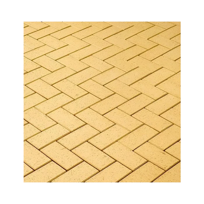 Тротуарная клинкерная брусчатка ЛСР Барселона 200х100х50 мм, соломенный