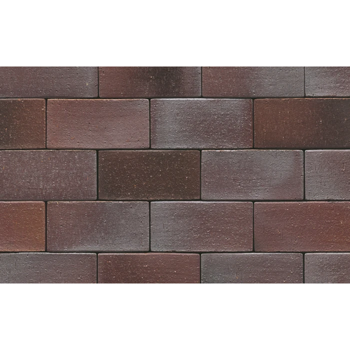 Тротуарная клинкерная брусчатка Muhr №10 Violettblau geflammt, 200*100*52 мм