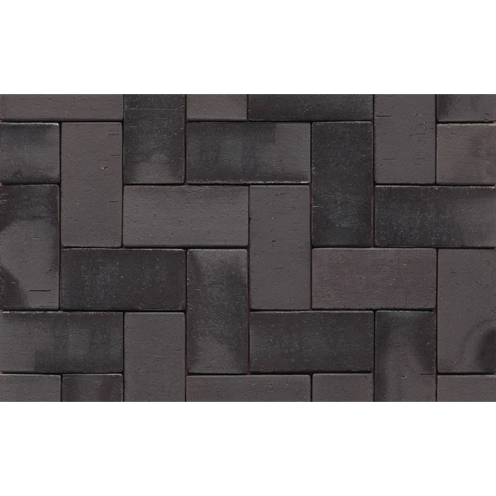 Тротуарная клинкерная брусчатка Muhr №15 Schwarz-bunt edelglanz, 200*100*40 мм