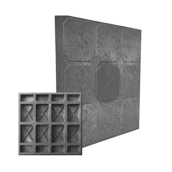 Тротуарная плитка Кубик Рубика полимерпесчаная 330х330х35 черная