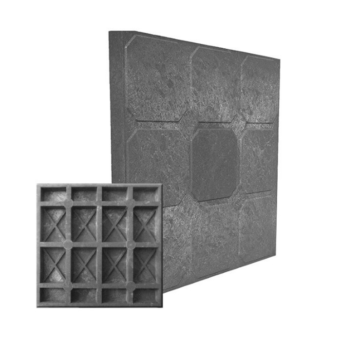 Тротуарная плитка Кубик Рубика полимерпесчаная 330х330х25 черная