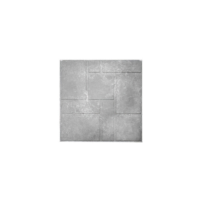 Тротуарная плитка Кантри полимерпесчаная 330х330х22 серая