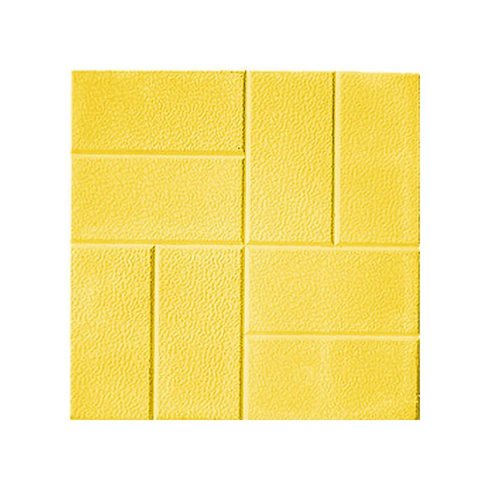 Тротуарная плитка 8 кирпичей Желтая 250х250х40 мм